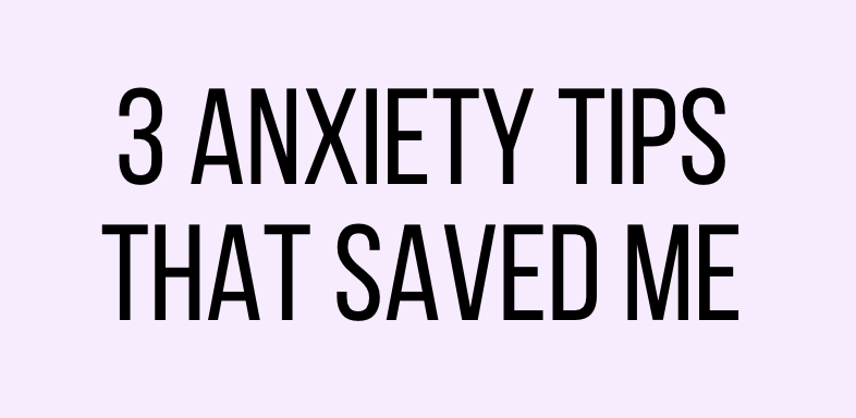 anxiety tips