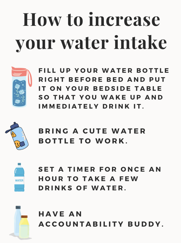 how to increase your water intake