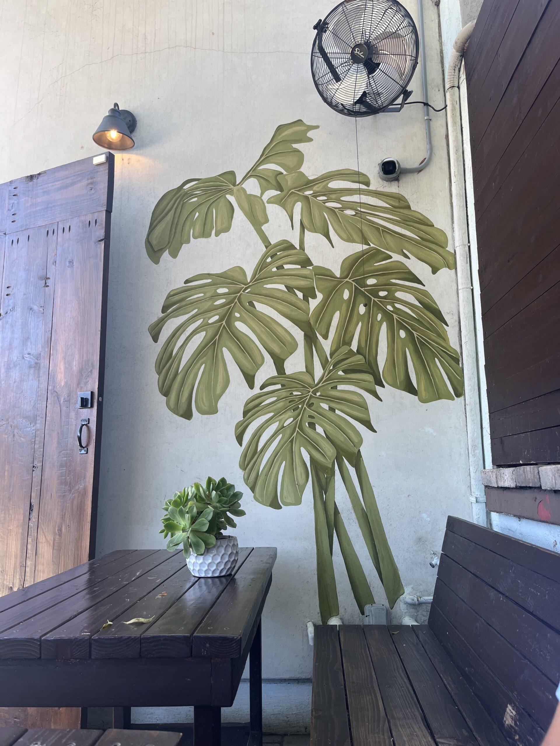 moe coffee plant mural