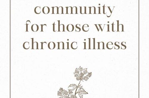 The importance of community for those with chronic illness