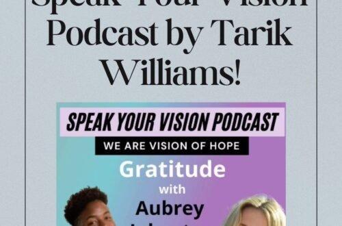 listen to my guest feature on the speak your vision podcast by tarik williams!